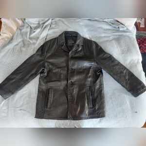 Big and Tall mens leather jacket